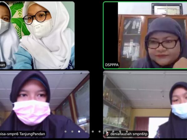 Siswa SMPN 3 Tanjungpandan Ikuti Webinar Tentang Pencegahan Pernikahan Anak Usia Dini