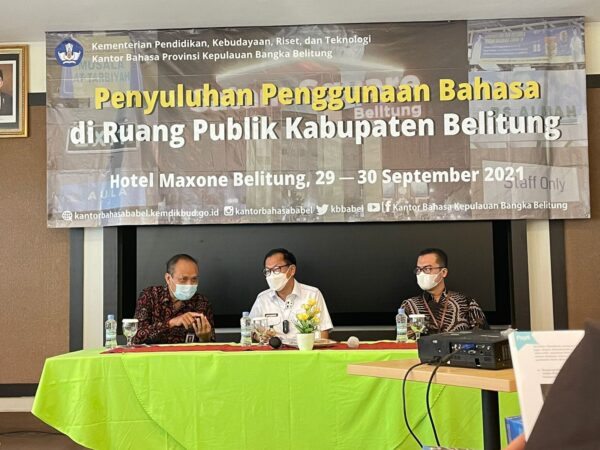 Penyuluhan Penggunaan Bahasa di Ruang Publik Kabupaten Belitung