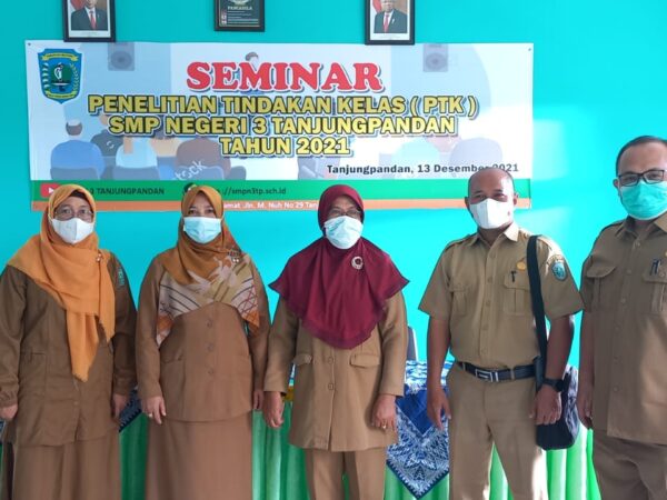 SMPN 3 TANJUNGPANDAN SELENGGARAKAN SEMINAR PTK