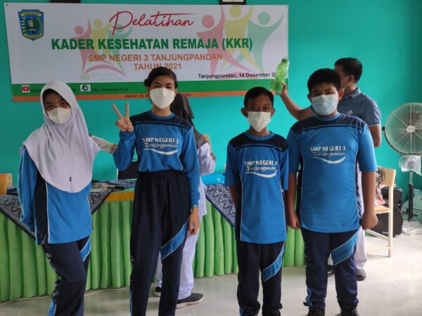 Siswa Ikuti Pelatihan Kader Kesehatan Remaja UKS SMPN 3 Tanjungpandan